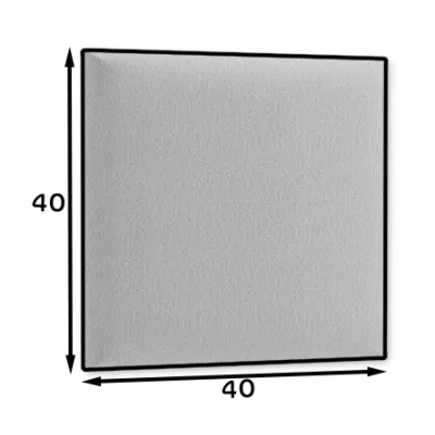 Čalúnený panel na stenu 40x40 VALERIO - šedý