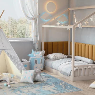 Čalúnený panel na stenu 50x20 VALERIO - horčicový