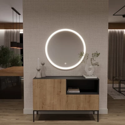 Zrkadlo na stenu XERION s LED osvetlením