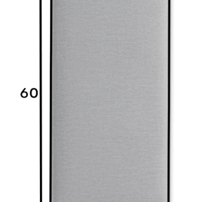 Čalúnený nástenný panel 60x30 VALERIO - tmavo šedý