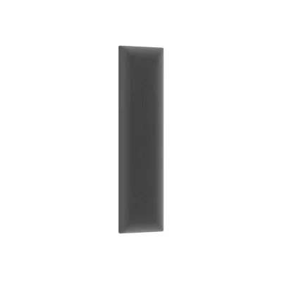 Obdĺžnikový čalúnený panel 60x15 VALERIO - tmavo šedý