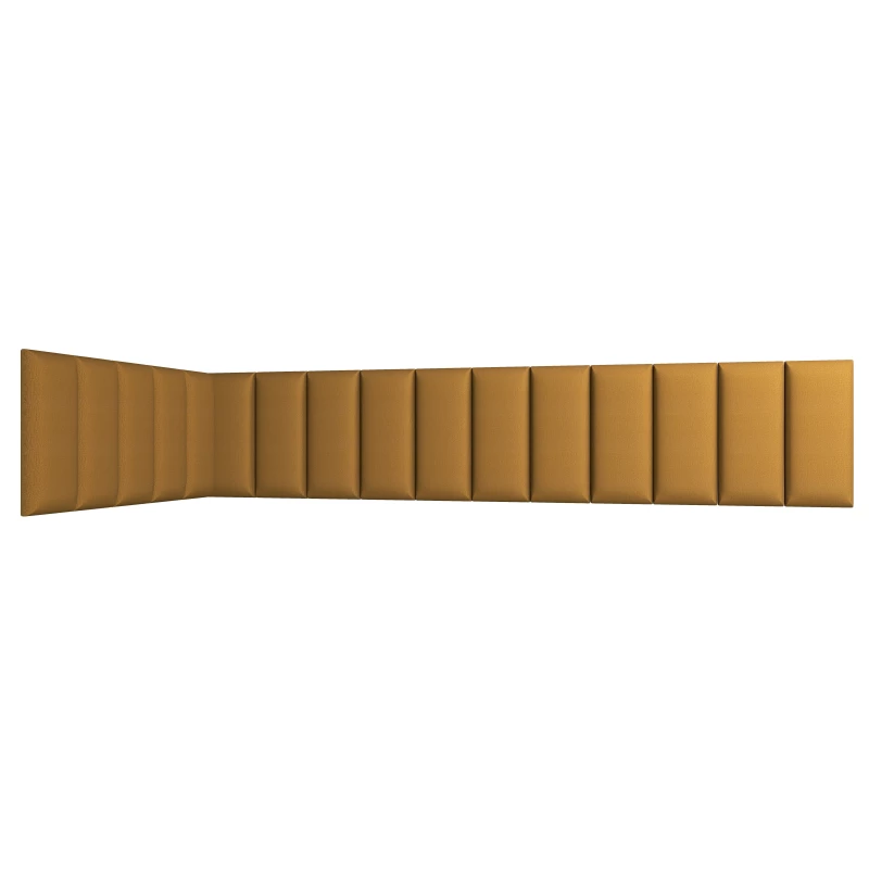 Set čalúnených panelov 100x220x50 VALERIO - horčicový