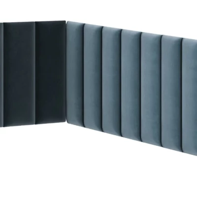 Set čalúnených panelov 100x220x50 VALERIO - svetlo modrý
