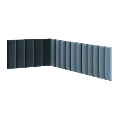 Set čalúnených panelov 100x220x50 VALERIO - svetlo modrý