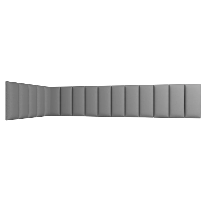 Set čalúnených panelov 100x220x50 VALERIO - svetlo šedý