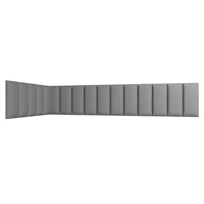 Set čalúnených panelov 100x220x50 VALERIO - svetlo šedý