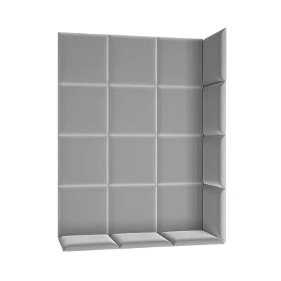 Set panelov na stenu 120x60 VALERIO - svetlo šedý