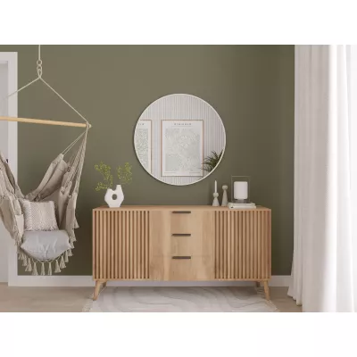 Okrúhle zrkadlo ONYX - biele