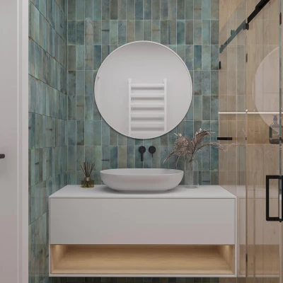 Okrúhle zrkadlo ONYX - biele
