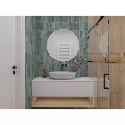 Okrúhle zrkadlo ONYX - biele
