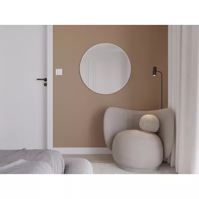 Okrúhle zrkadlo ONYX - biele
