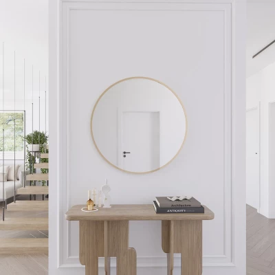 Okrúhle zrkadlo SOL - zlaté