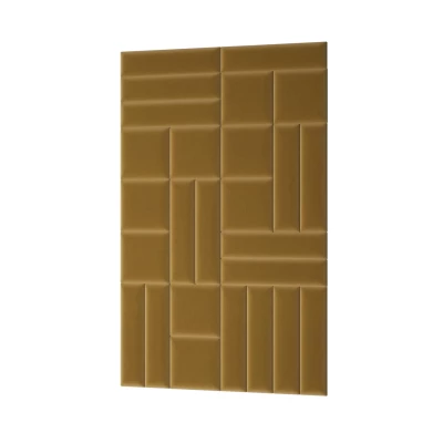 Set čalúnených nástenných panelov 120x195 VALERIO - horčicový