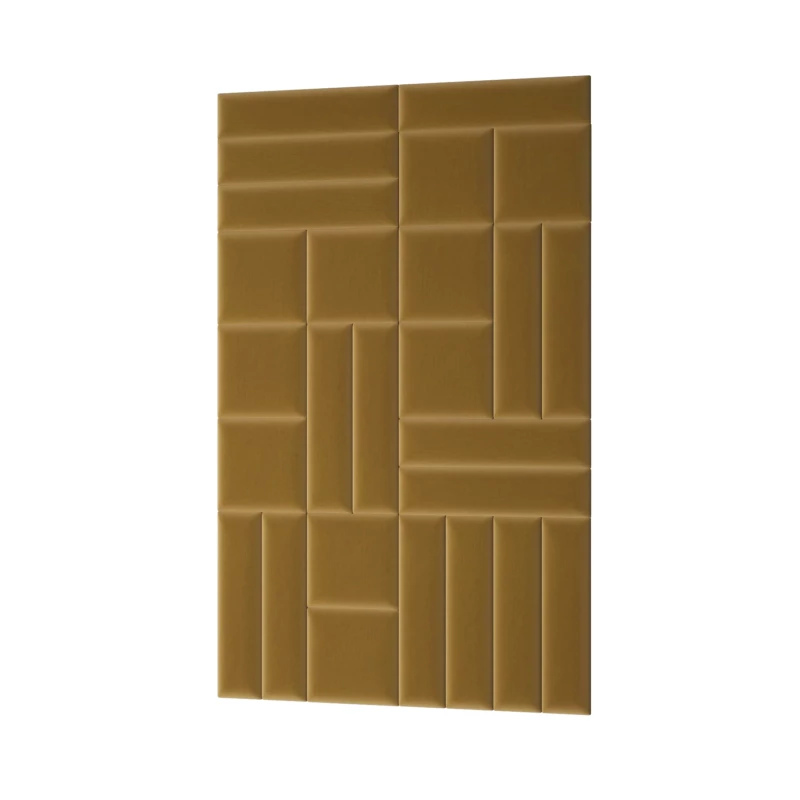 Set čalúnených nástenných panelov 120x195 VALERIO - horčicový