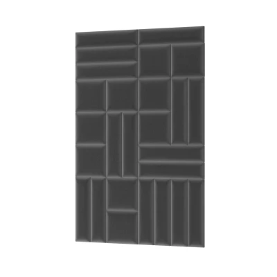 Set čalúnených nástenných panelov 120x195 VALERIO - tmavo šedý