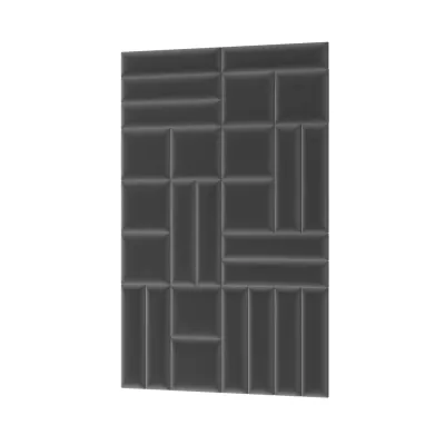 Set čalúnených nástenných panelov 120x195 VALERIO - tmavo šedý
