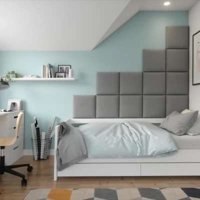 Set čalúnených panelov na stenu 200x160 VALERIO - šedý