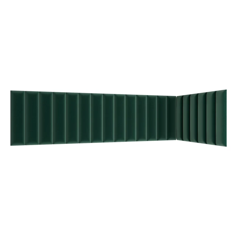 Set čalúnených panelov 210x90x60 VALERIO - zelený