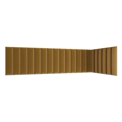 Set čalúnených panelov 210x90x60 VALERIO - horčicový