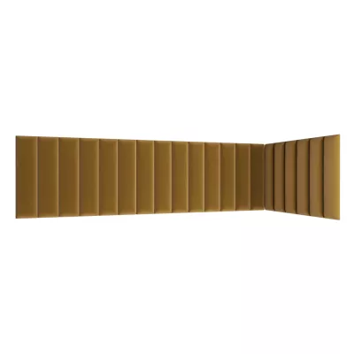Set čalúnených panelov 210x90x60 VALERIO - horčicový