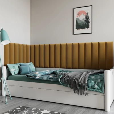 Set čalúnených panelov 210x90x60 VALERIO - horčicový