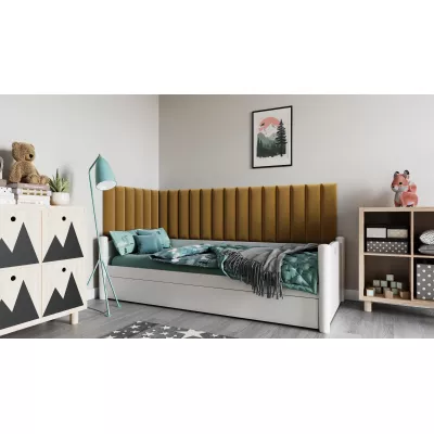 Set čalúnených panelov 210x90x60 VALERIO - horčicový