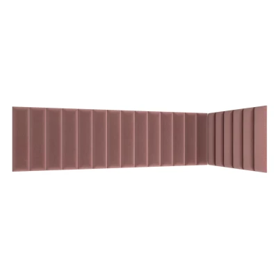 Set čalúnených panelov 210x90x60 VALERIO - ružový