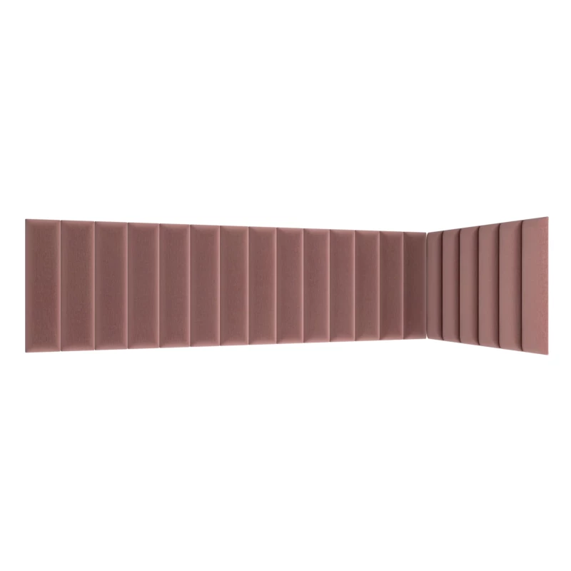 Set čalúnených panelov 210x90x60 VALERIO - ružový