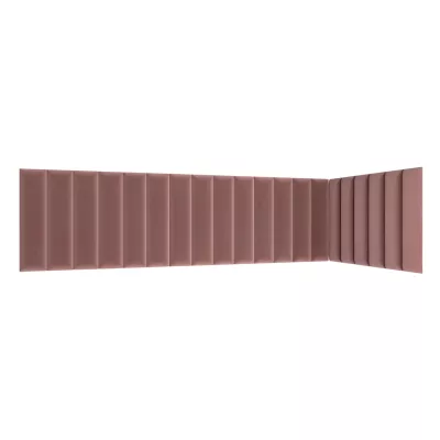 Set čalúnených panelov 210x90x60 VALERIO - ružový