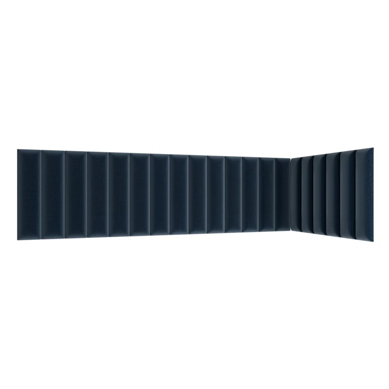 Set čalúnených panelov 210x90x60 VALERIO - modrý