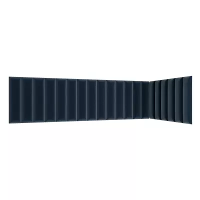 Set čalúnených panelov 210x90x60 VALERIO - modrý