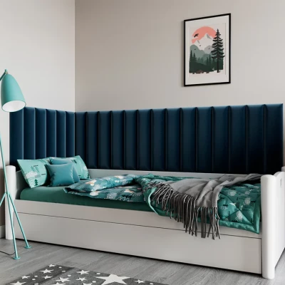 Set čalúnených panelov 210x90x60 VALERIO - modrý