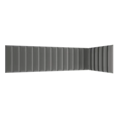 Set čalúnených panelov 210x90x60 VALERIO - šedý