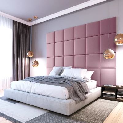 Set čalúnených panelov na stenu 240x180 VALERIO - ružový