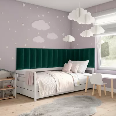 Set čalúnených nástenných panelov 300x60 VALERIO - zelený