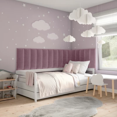 Set čalúnených nástenných panelov 300x60 VALERIO - ružový