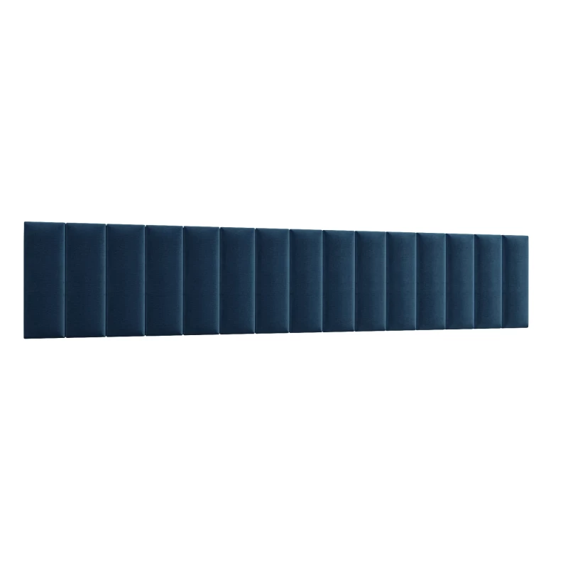 Set čalúnených nástenných panelov 300x60 VALERIO - modrý