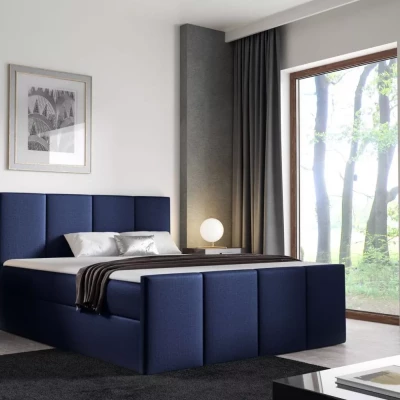 Posteľ s matracom a roštom LOLA - 200x220, modrá 4 + topper ZADARMO