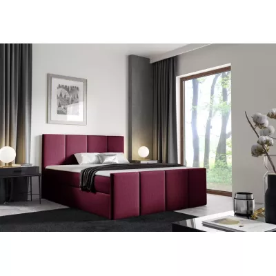Posteľ s matracom a roštom LOLA - 180x220, červená 2 + topper ZADARMO