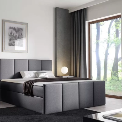 Posteľ s matracom a roštom LOLA - 120x220, šedá 1 + topper ZADARMO