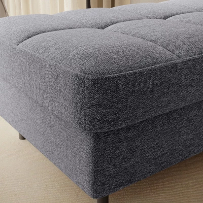 Taburetka s úložným priestorom ZULEYKA - šedá