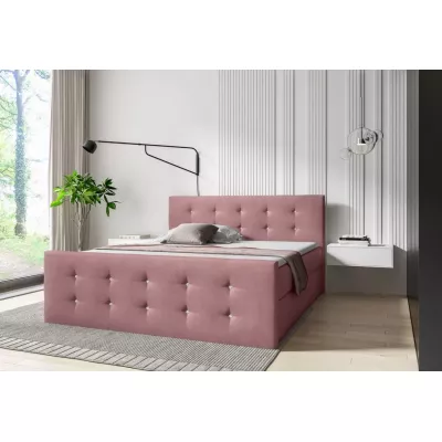 Posteľ SCARLETT - 120x220, ružová + topper ZADARMO