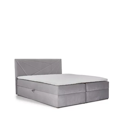 Boxspringová posteľ 120x220 IVANA 5 - tmavo modrá + topper ZADARMO