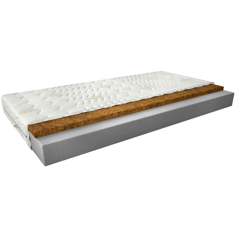 Penový matrac s kokosovou rohožou 120x200 ALECTRONA 2