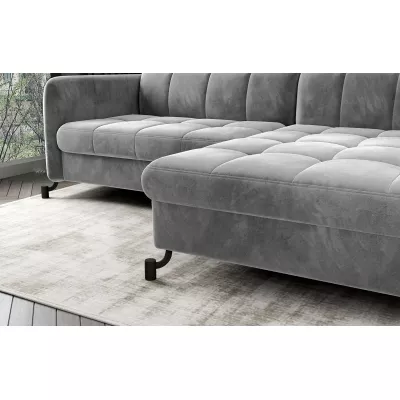 Štýlová rohová sedacia súprava AZARI - svetlo šedá 4, pravý roh