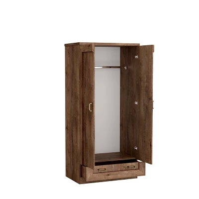 Dvojdverová skriňa GIADA - šírka 90 cm, dub lefkas