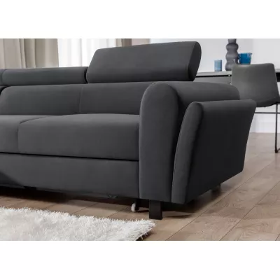 Elegantná rozkladacia sedacia súprava ASTRAEA - tmavo šedá 1, ľavý roh