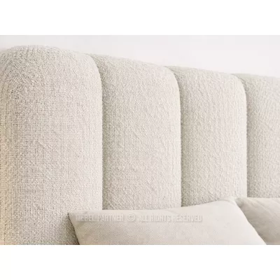 Dvojlôžková posteľ 140x200 KAELIRA - šedobéžová / čierna