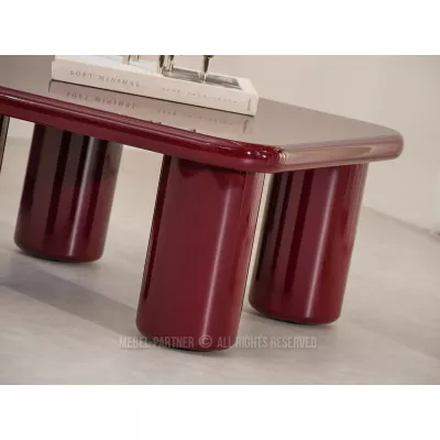 Konferenčný stolík STYLER - lesklý vínový