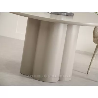 Okrúhly jedálenský stôl 130 cm OISIN - béžový